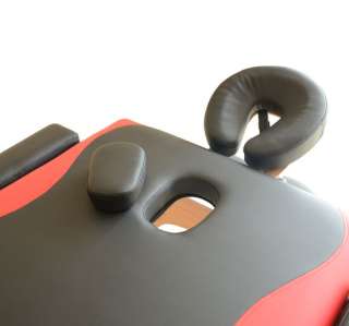   fold 76L Portable Reiki PU Massage Table bed spa red black  