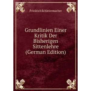   Sittenlehre (German Edition) Friedrich Schleiermacher Books
