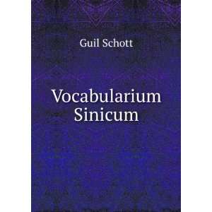 Vocabularium Sinicum Guil Schott Books