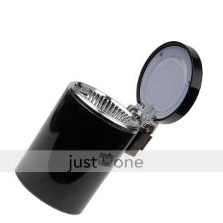 Portable car LED Light Cigarette Ashtray Holder black  