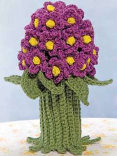 FLOWER BOUQUET POT HOLDERS, Crochet Pattern Book, NEW  