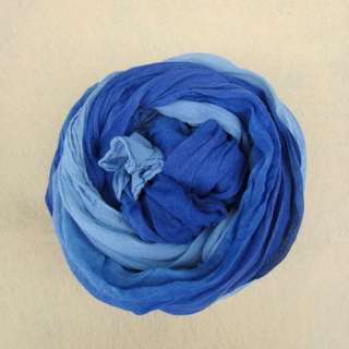 NEW Elegant double blue soft long scarf~gift~ F08  
