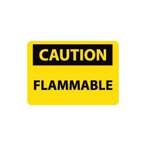  OSHA CAUTION Flammable Safety Sign