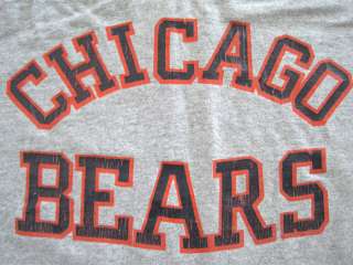 PERFECTLY WORN 80s vintage CHICAGO BEARS jersey T SHIRT rayon LARGE 