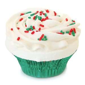  Fizzy Baker Christmas Cupcake Bath Bomb   Green Beauty