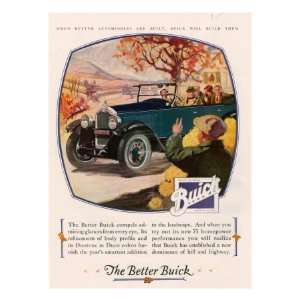  Buick, Magazine Advertisement, USA, 1925 Giclee Poster 