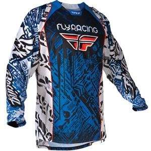  2012 FLY RACING EVOLUTION JERSEY (SMALL) (BLUE/BLACK 