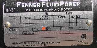Fenner Fluid Power Hydrualic Pump AC Motor  