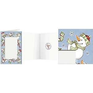  Snowmen Photo Greeting Cards (10 Pack) Health & Personal 