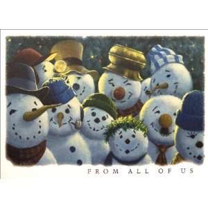  Snowmen Gathering   100 Cards 