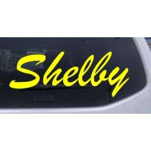  Shelby Car Window Wall Laptop Decal Sticker    Yellow 54in 