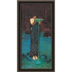  20x39 Circe Invidiosa by John William Waterhouse Framed 