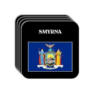 US State Flag   SMYRNA, New York (NY) Set of 4 Mini Mousepad Coasters