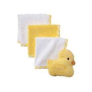  Circo® Baby Duck Washcloth and Scrubbie Set   Yellow 