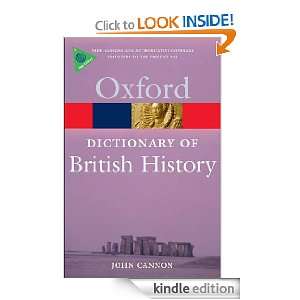  A Dictionary of British History (Oxford Paperback Reference 