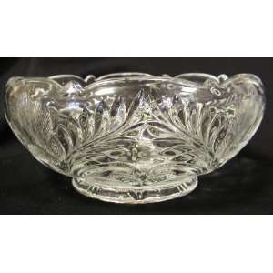  Crystal Inverted Thistle Pattern Bowl GLASS
