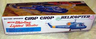 Marx 1966 Chop Chop Helicopter in Original Box Battery Operated Toy 