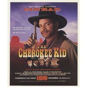  1996 Sinbad The Cherokee Kid HBO Premiere Print Ad (Movie 