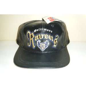   Ravens NEW Vintage Snapback Hat Leather Cap