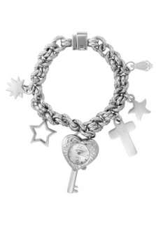 Dufonte Watch 73040CHARM Womens Precious Silver Textured Dial Silver 