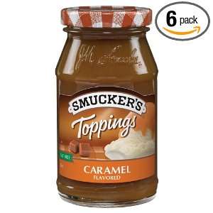 Smuckers Caramel Flavored Topping, 12.2500 Ounce (Pack of 6)  