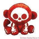 skelanimals lg deluxe fluffy red marcy monkey plush glow in