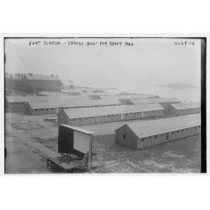  Fort Slocum    Shacks built for draft men
