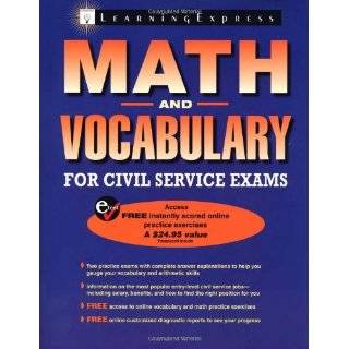 Math and Vocabulary for Civil Service Exams by LearningExpress 