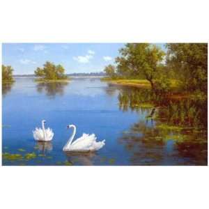   The Lake   Artist Slava   Poster Size 20 X 16 inches
