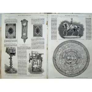   Shield Statuette Prince Wales 1862 Machine Clock