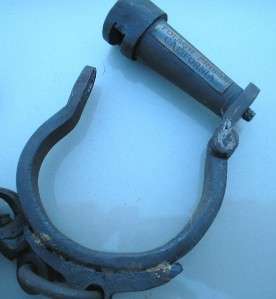 Cast Iron Folsom Prison Police Handcuffs With Key As Is  