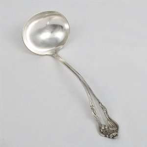 Nenuphar by American Silver Co., Silverplate Soup Ladle, Flat Handle 