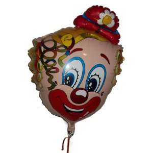    30 inch Clown with Derby   Mylar Party Balloon Toys & Games