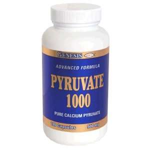  Genesis Nutrition Pyruvate 1000, 120 Count Health 