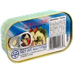 Skansen Cod Liver Packed in Own Oil ( 115 g )  Grocery 