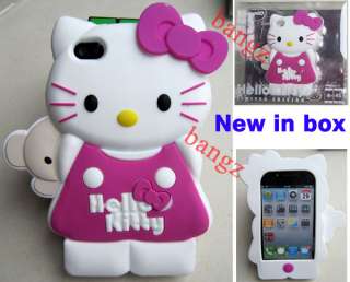 Hot Pink Hello Kitty Silicone Case Cover Skin for iphone 4 4G 4S New 