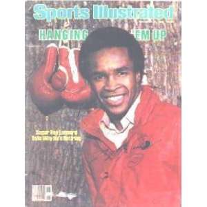  Sugar Ray Leonard (Boxing) Autographed Sports Illustrated 