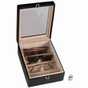   Leather 931 5 4 Slot Leather Eyeglass Box Color Coco