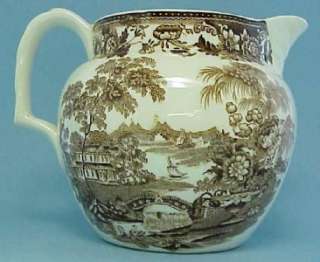 TONQUIN BROWN ROYAL STAFFORDSHIRE CLARICE CLIFF CREAMER PITCHER JUG 4 