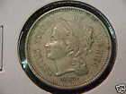 1867 XF Three 3 Cent Nickel Piece 3CN