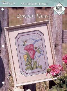 Lyrical Flyers Picture flowers & hummingbirds cross stitch pattern 