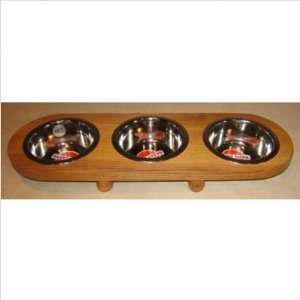  3 Bowl Oval Pet Diner