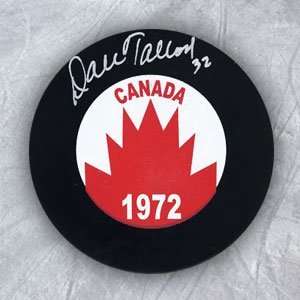  DALE TALLON 1972 Team Canada SIGNED Hockey Puck Sports 
