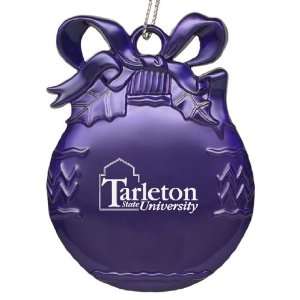  Tarleton State University   Pewter Christmas Tree Ornament 