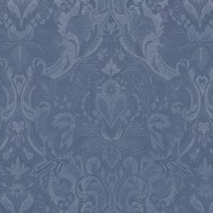  54 Wide Jacquard Whittington Blue Jay Fabric By The Yard 