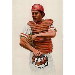 Johnny Bench Cincinnati Reds Giclee on Canvas  Sports 