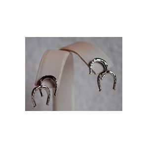   Lisa Welch Sterling Silver Double Horse Shoe Earrings 