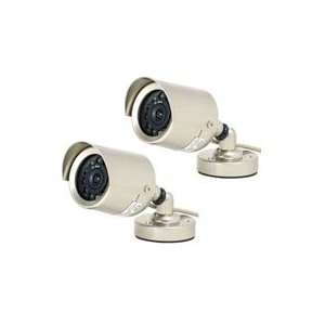    2 Pack Outdoor CMOS Color Camera with Night Vision Electronics