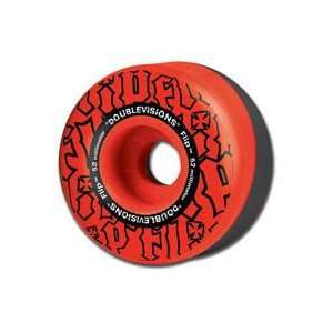 Flip Sidecuts Doublevisions 54mm Red/Yellow Wheels  Sports 
