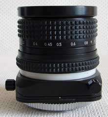 MC 2.8/35mm TILT/SHIFT lens (11mm shift / 8° tilt), for most 35mm 